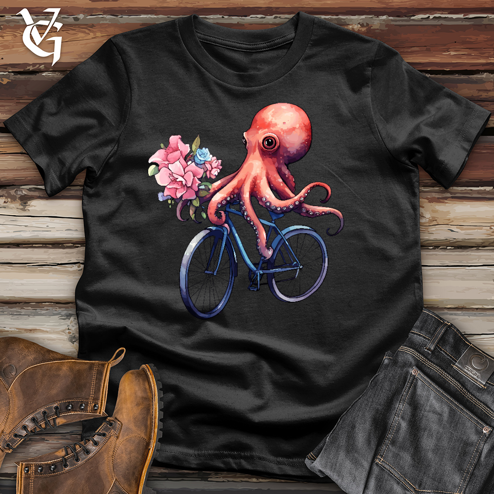 Cycling Octopus Cotton Tee