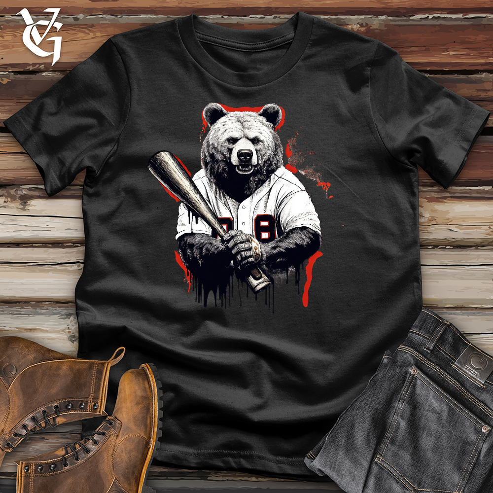 Baseballin Bear Cotton Tee