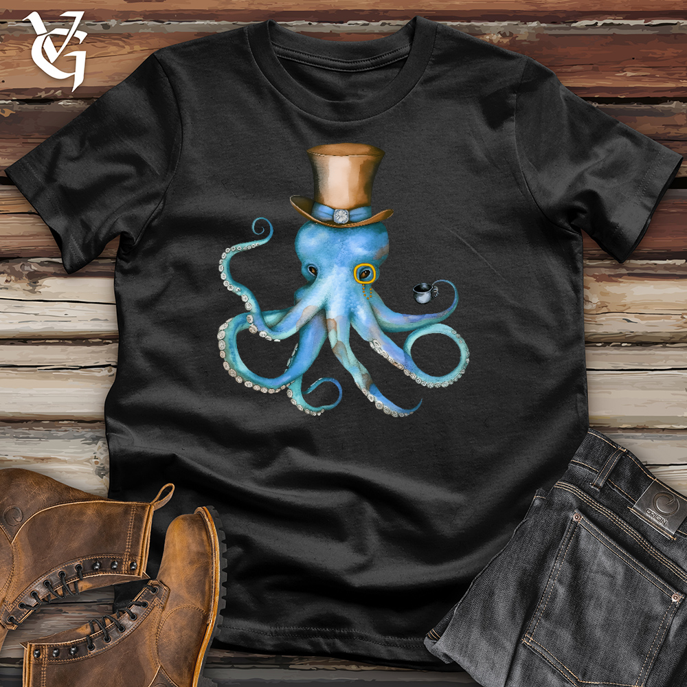 Top Hat Octopus Cotton Tee