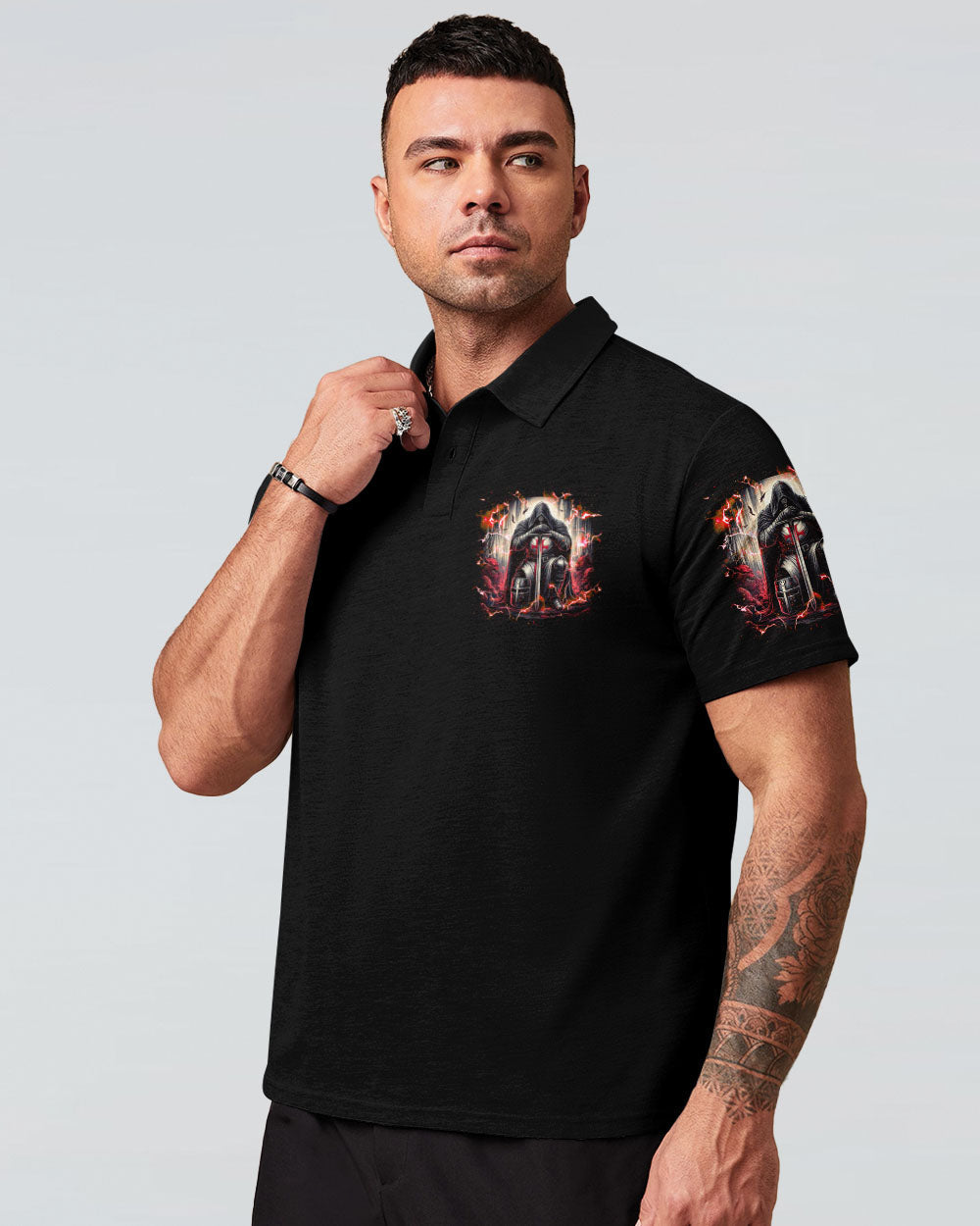 The Devil Saw Me With My Head Down Warrior Men's All Over Print Shirt  - Tlnz1112242