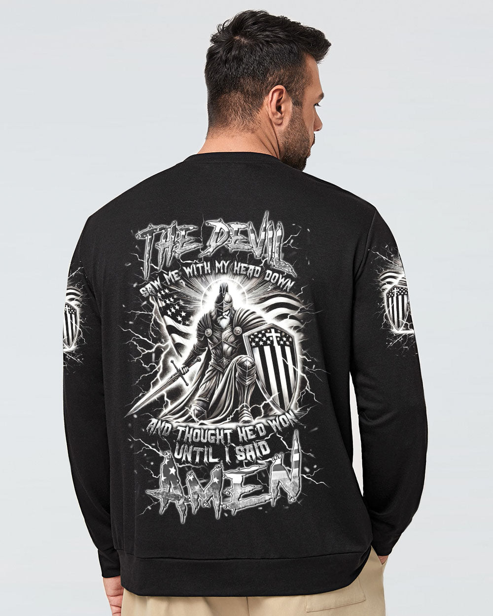 The Devil Saw Me With My Head Down Men's All Over Print Shirt - Yhln1012241