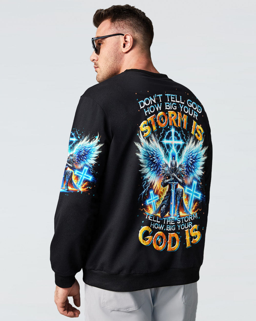 Tell The Storm How Big Your God Is Warrior Men's All Over Print Shirt - Tltr1610242