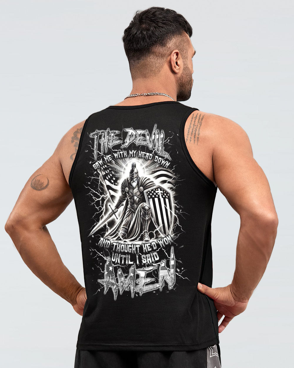 The Devil Saw Me With My Head Down Men's All Over Print Shirt - Yhln1012241