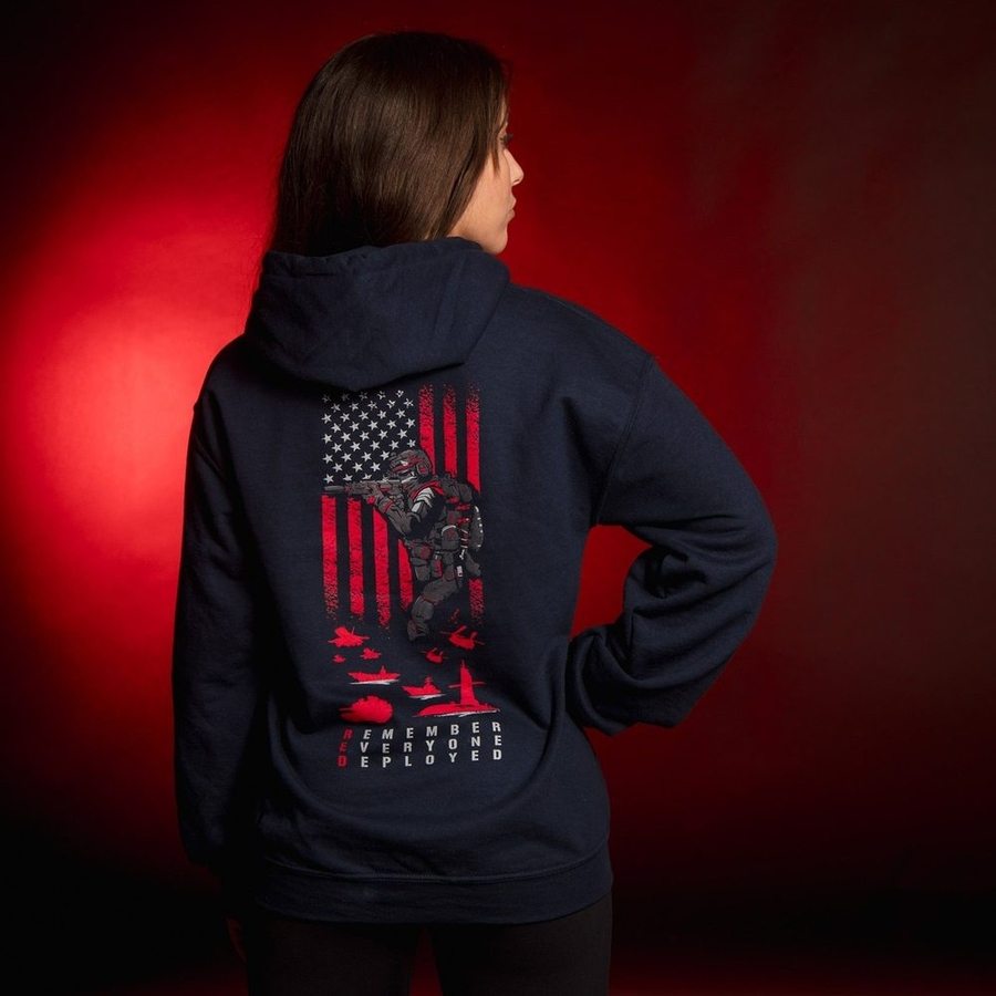 RED Friday Hoodie - Navy