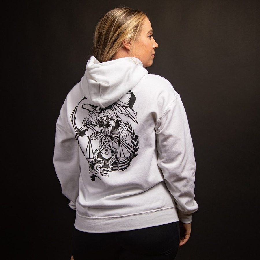 Liberty & Justice Hoodie - White