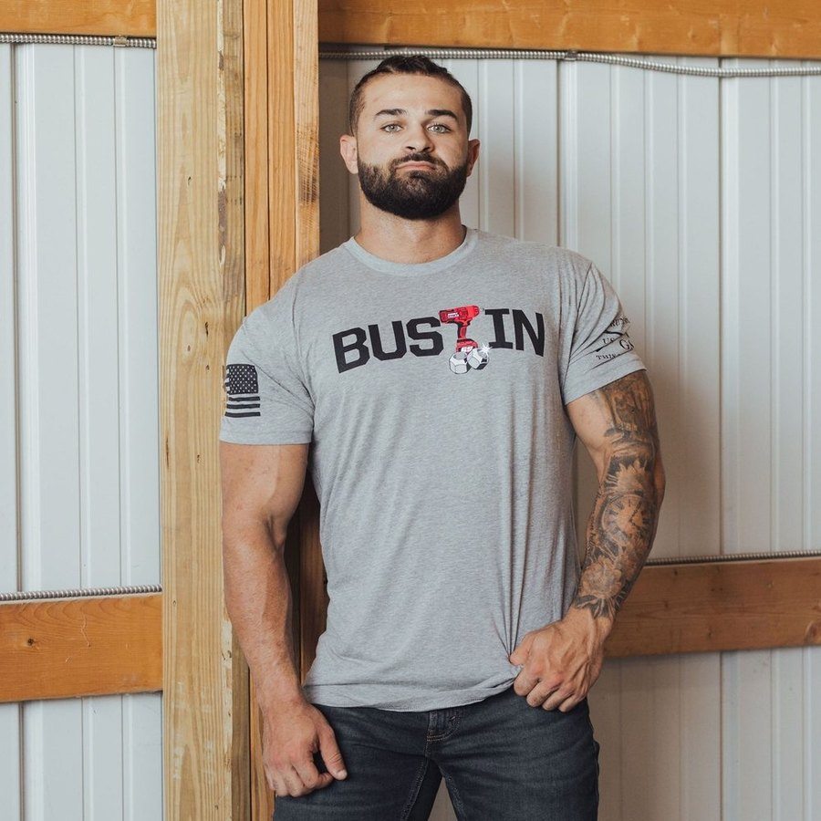 Bustin Lugs T-Shirt - Dark Heather Gray