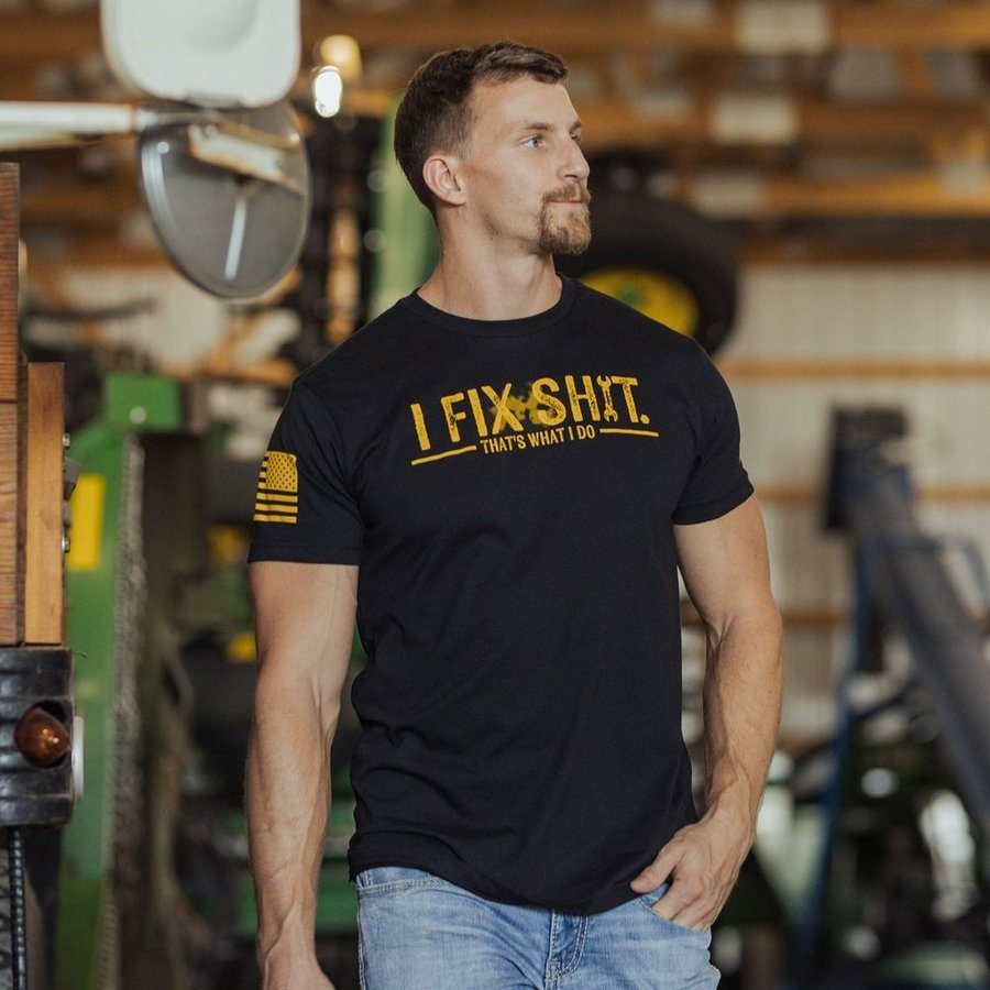 I Fix Sh*t T-Shirt - Black