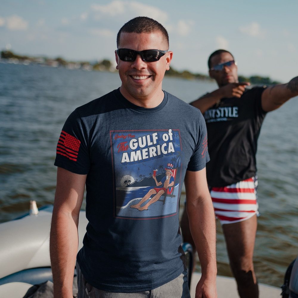 Greetings From The Gulf Of America T-Shirt - Midnight Navy