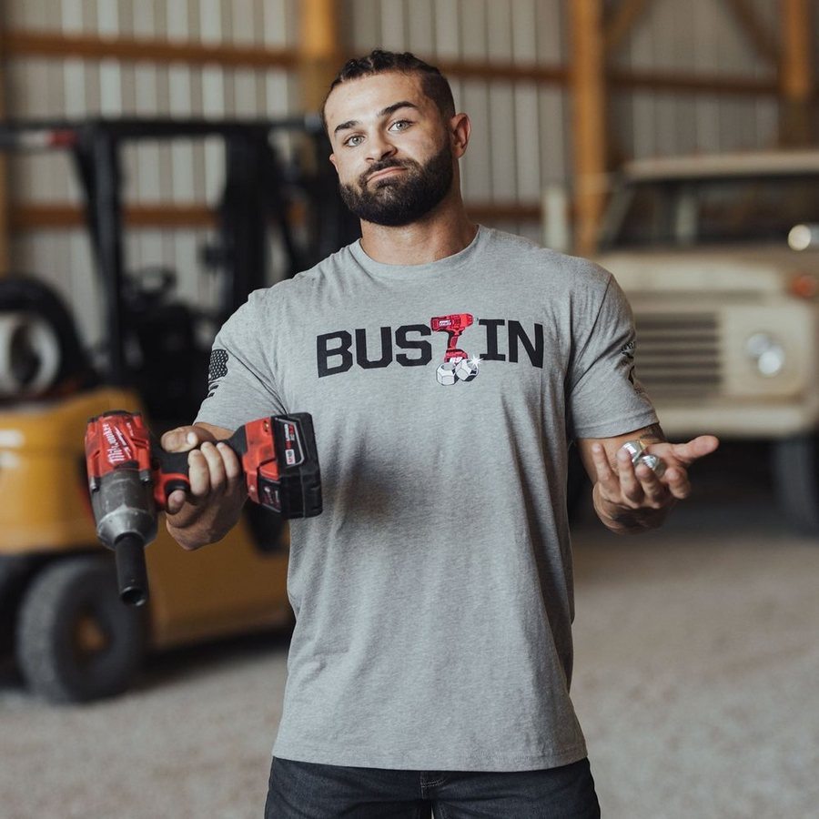 Bustin Lugs T-Shirt - Dark Heather Gray