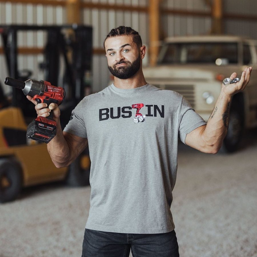 Bustin Lugs T-Shirt - Dark Heather Gray