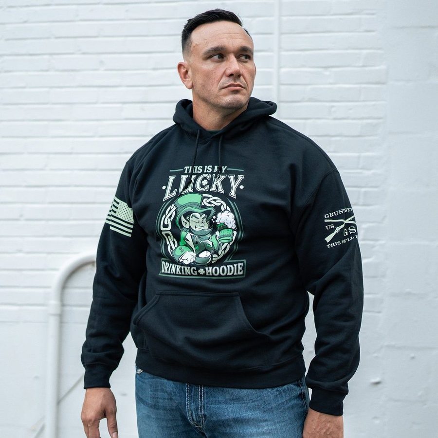 Lucky Drinking Hoodie - Black