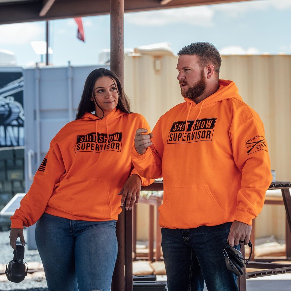 Sh*t Show Supervisor Hoodie - Safety Orange