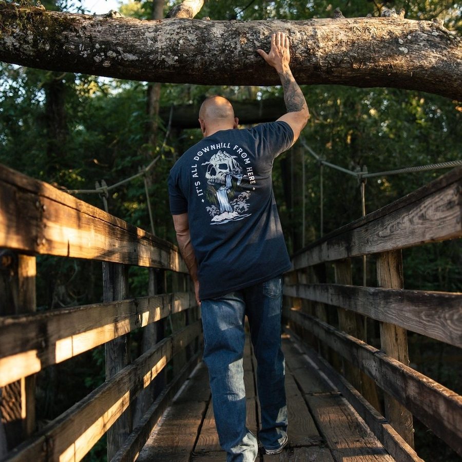 Downhill T-Shirt - Midnight Navy