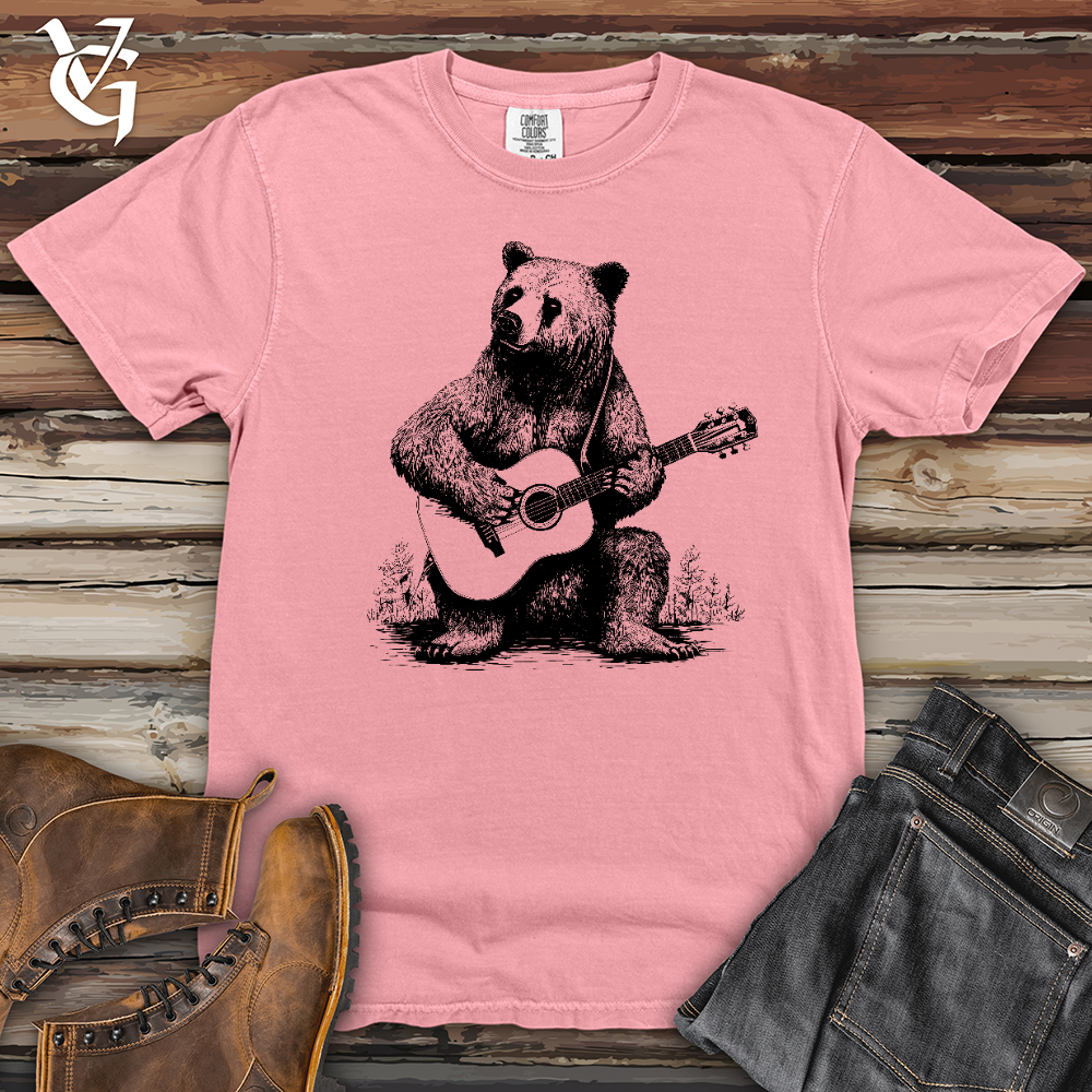 Bear Guitarist Heavy Cotton Comfort Colors Tee