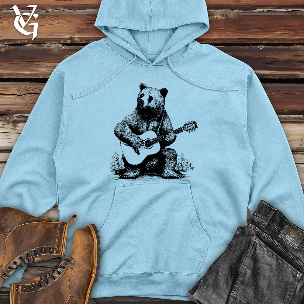 Bear Guitarist Midweight Hooded Sweatshirt