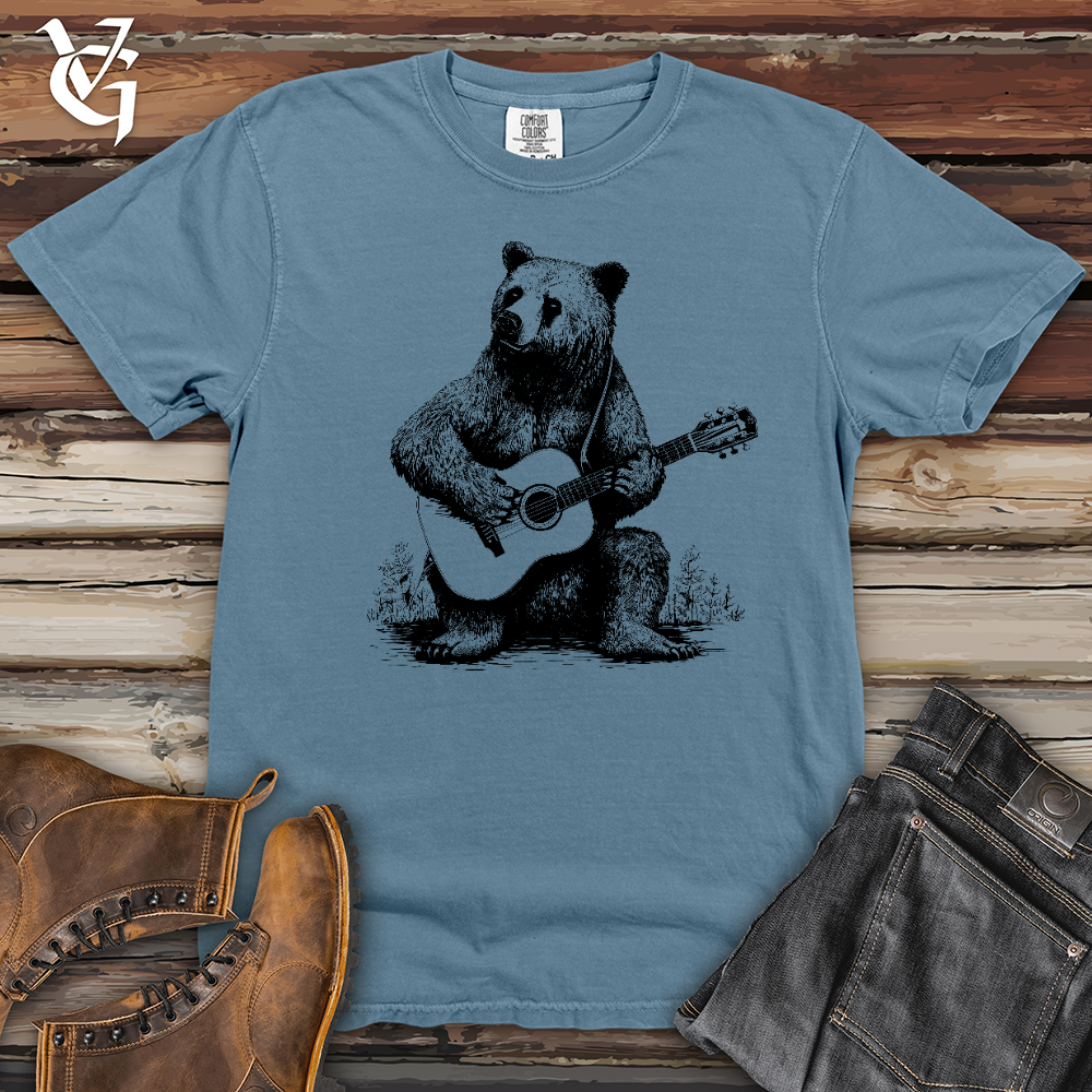 Bear Guitarist Heavy Cotton Comfort Colors Tee