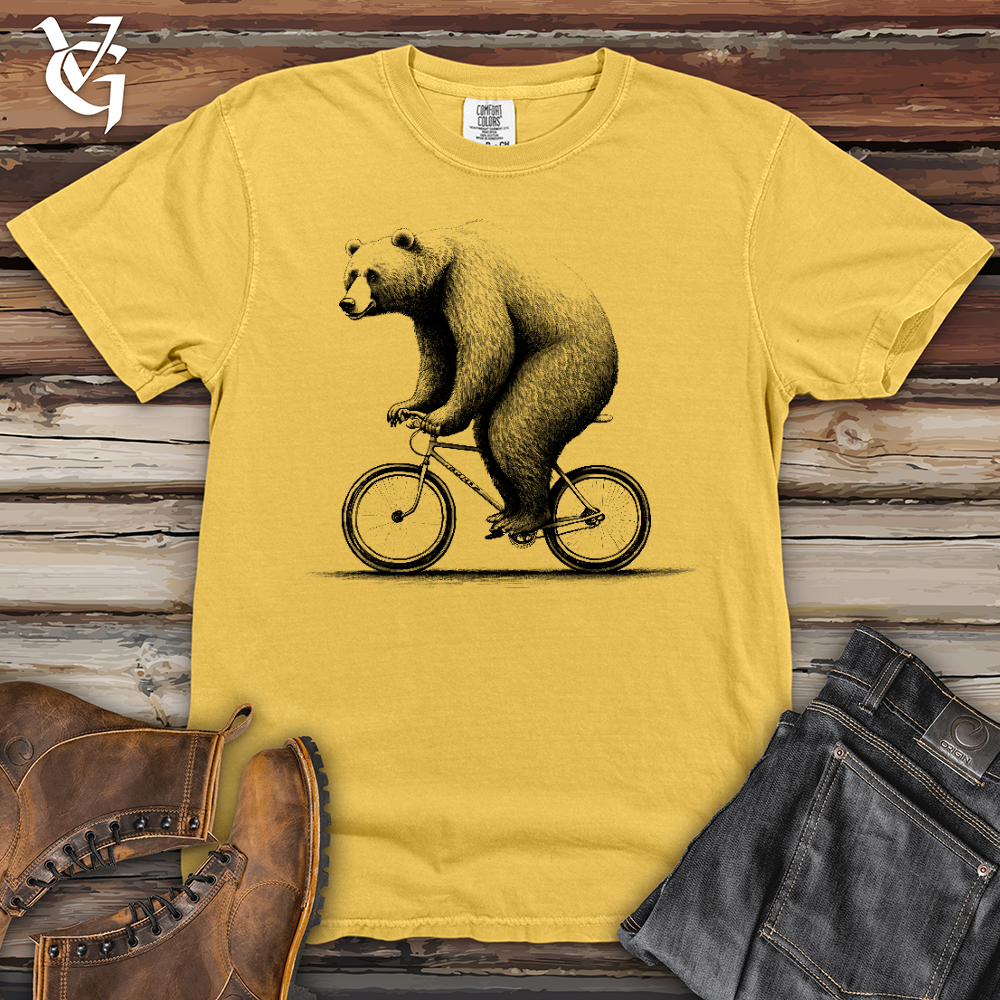 Bear Riding Bike Heavy Cotton Comfort Colors Tee