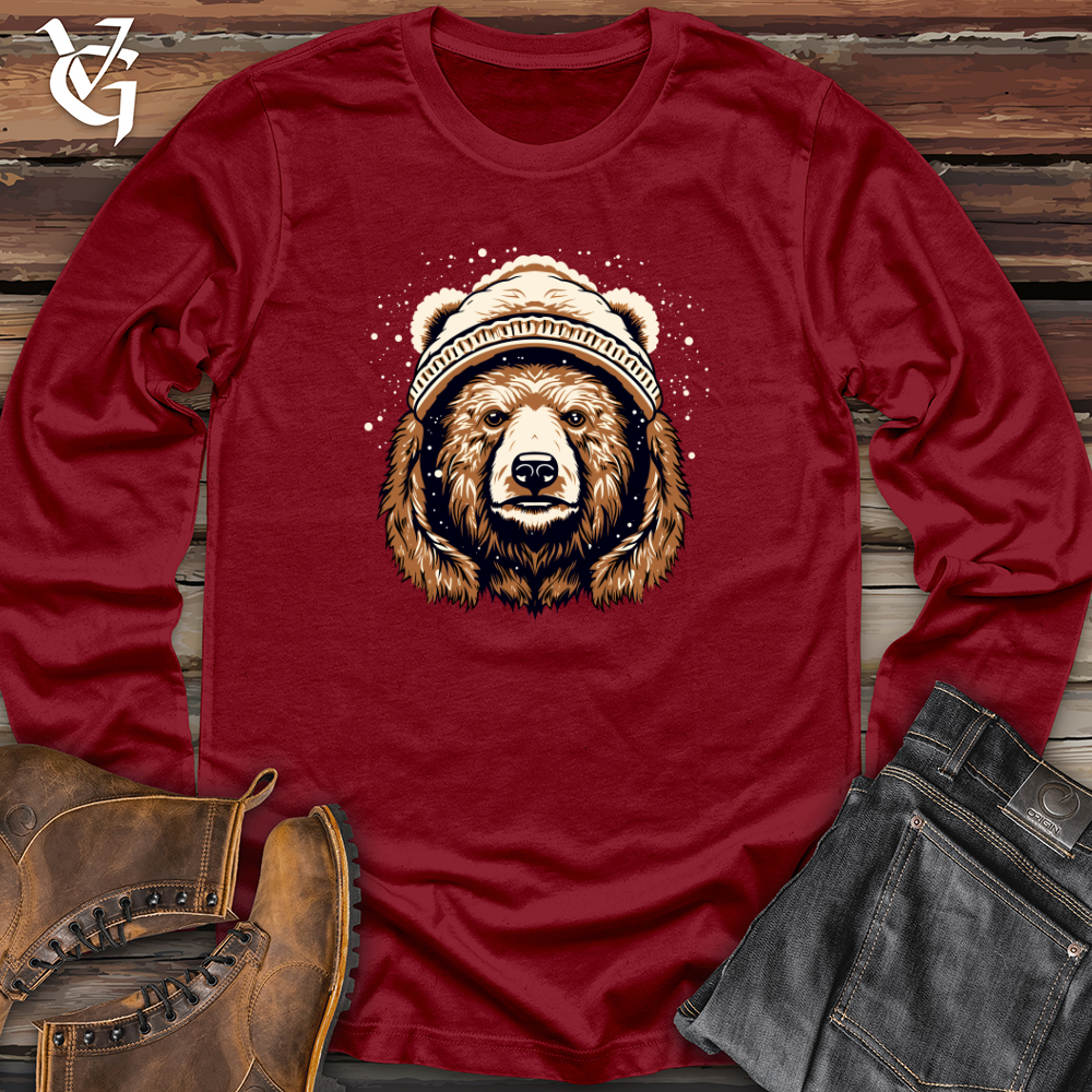 Vintage Snow Hat Bear Long Sleeve