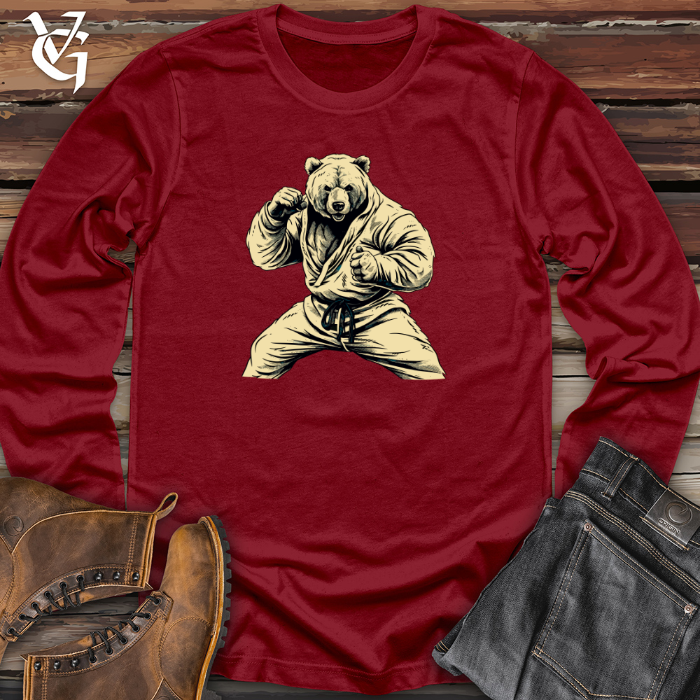 Vintage Karate Bear Long Sleeve