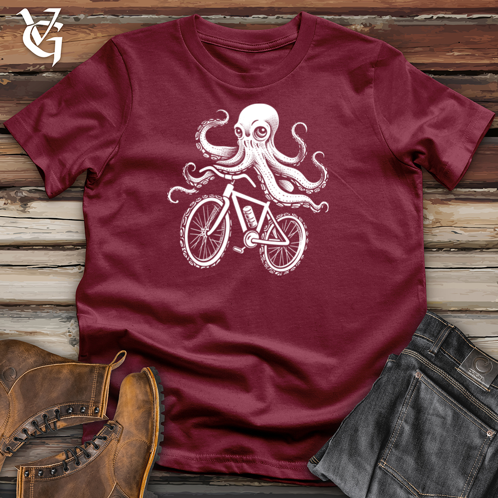 Cycling Cephalopod Journey Cotton Tee