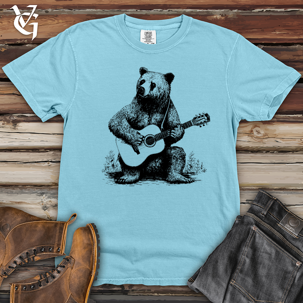 Bear Guitarist Heavy Cotton Comfort Colors Tee