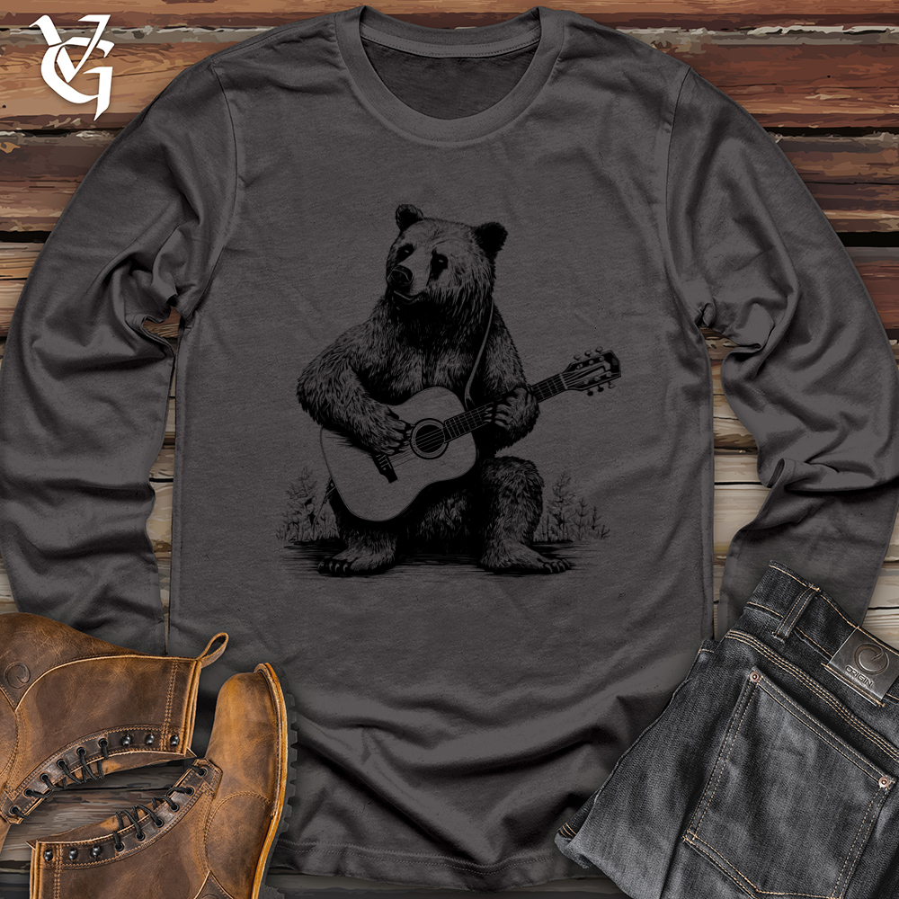 Bear Guitarist Softstyle Long Sleeve