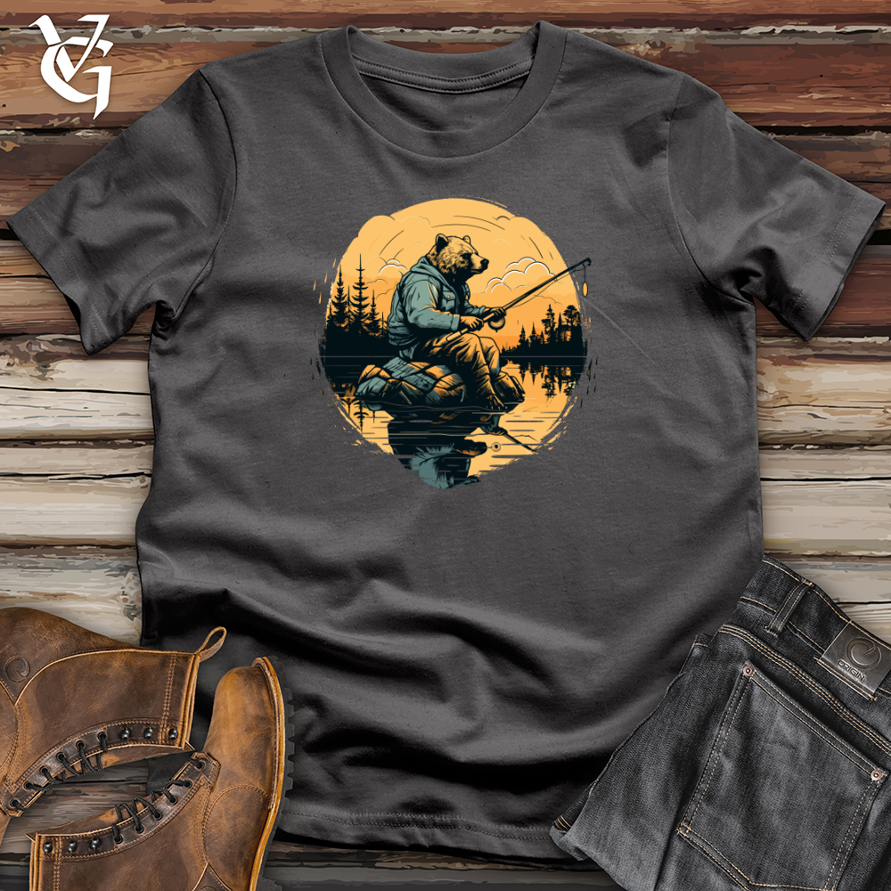 Bear Lakeside Fishing Softstyle Tee