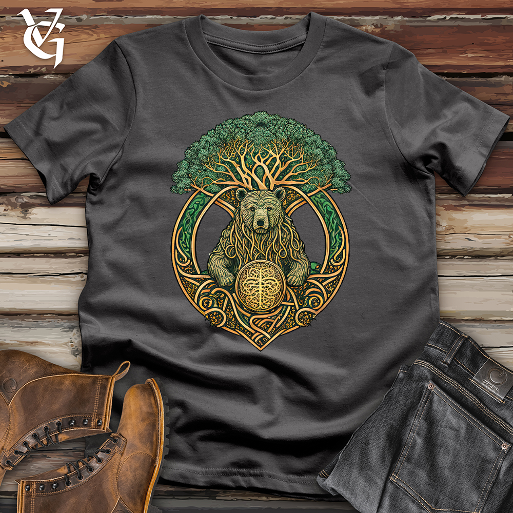 Celtic Bear With Celtic Tree Softstyle Tee