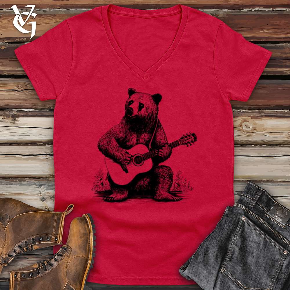 Bear Guitarist Softstyle V-Neck