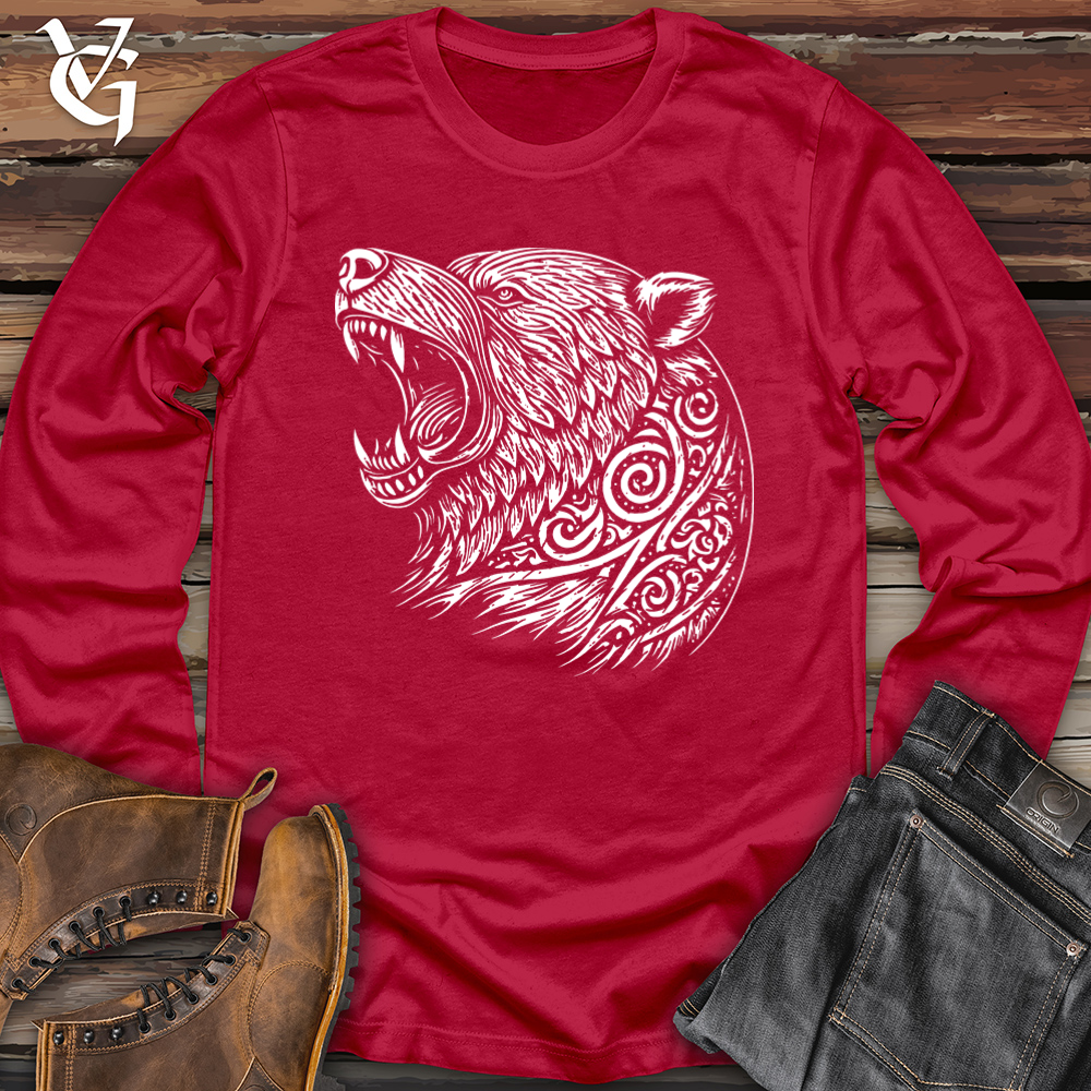 Back Off Bear Softstyle Long Sleeve