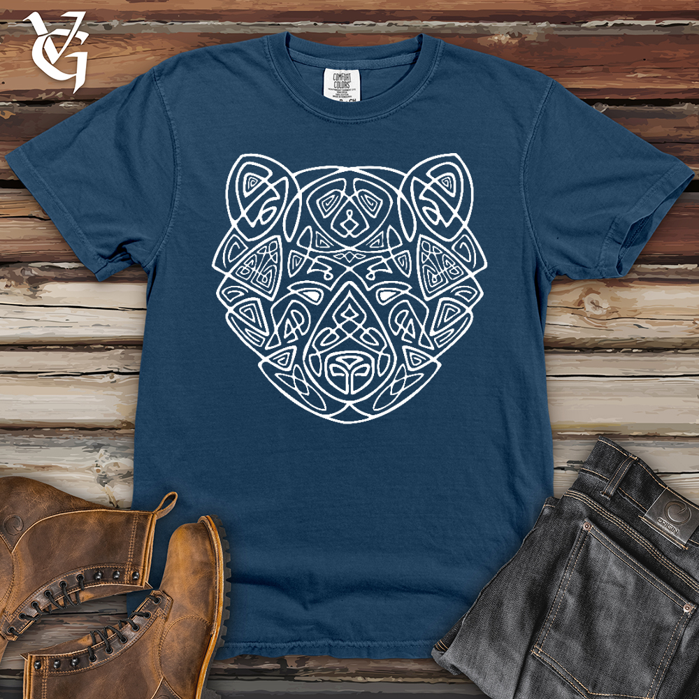 Bear Head Celtic Style Heavy Cotton Comfort Colors Tee