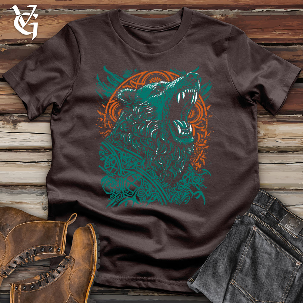 Colorful Celtic Bear Softstyle Tee