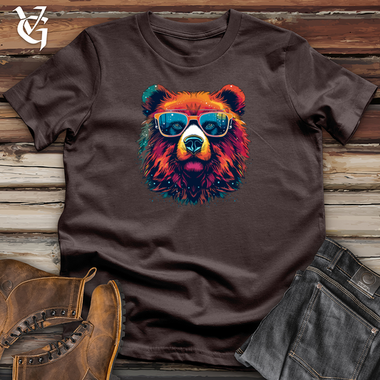 Vintage Cosmic Shades Bear Softstyle Tee