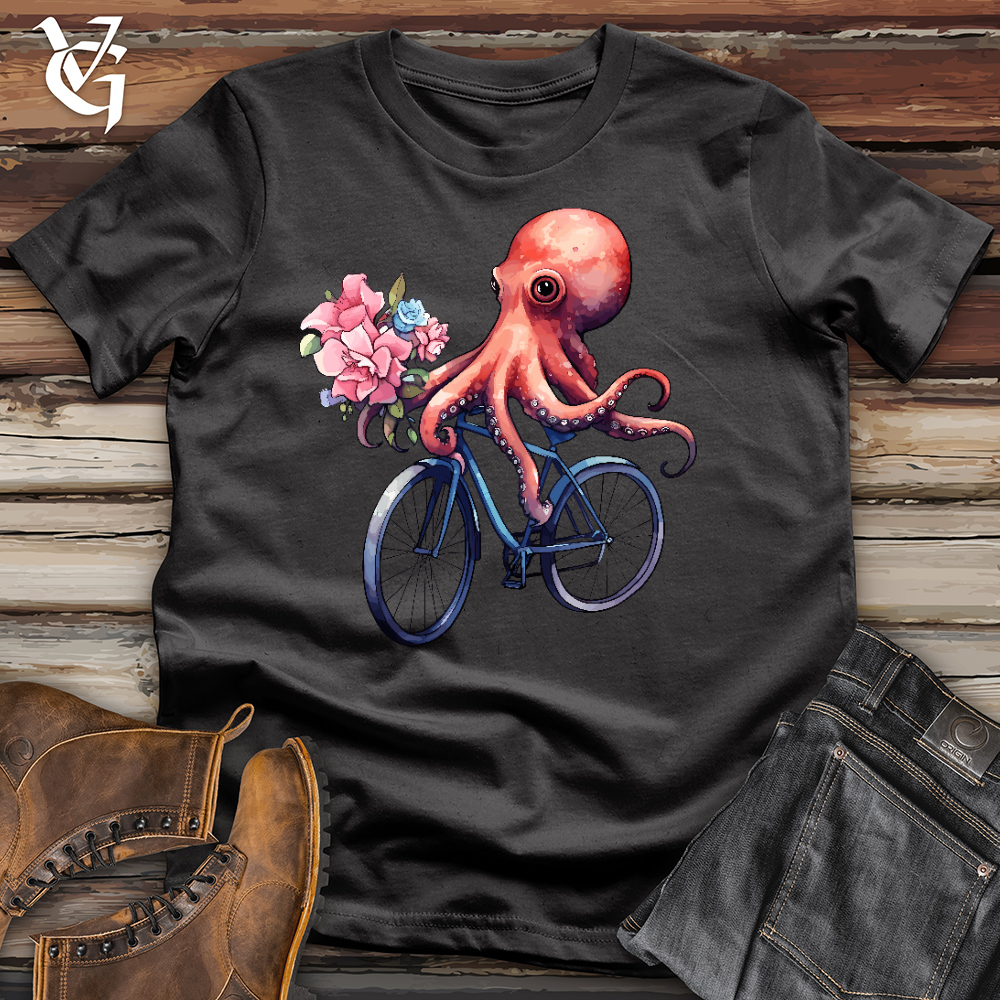 Cycling Octopus Cotton Tee