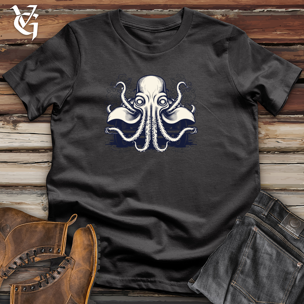 Vintage Car Formed Octopus 01 Cotton Tee