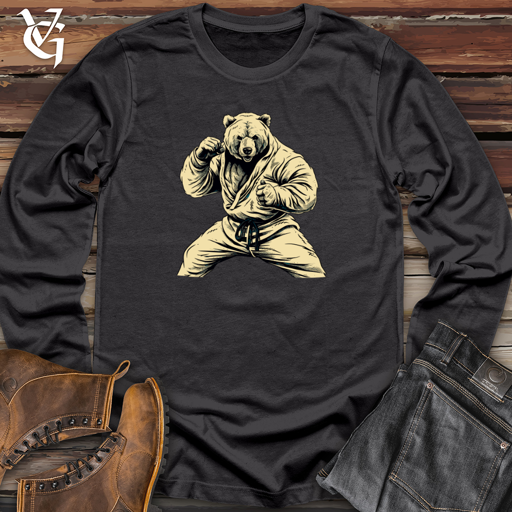 Vintage Karate Bear Long Sleeve