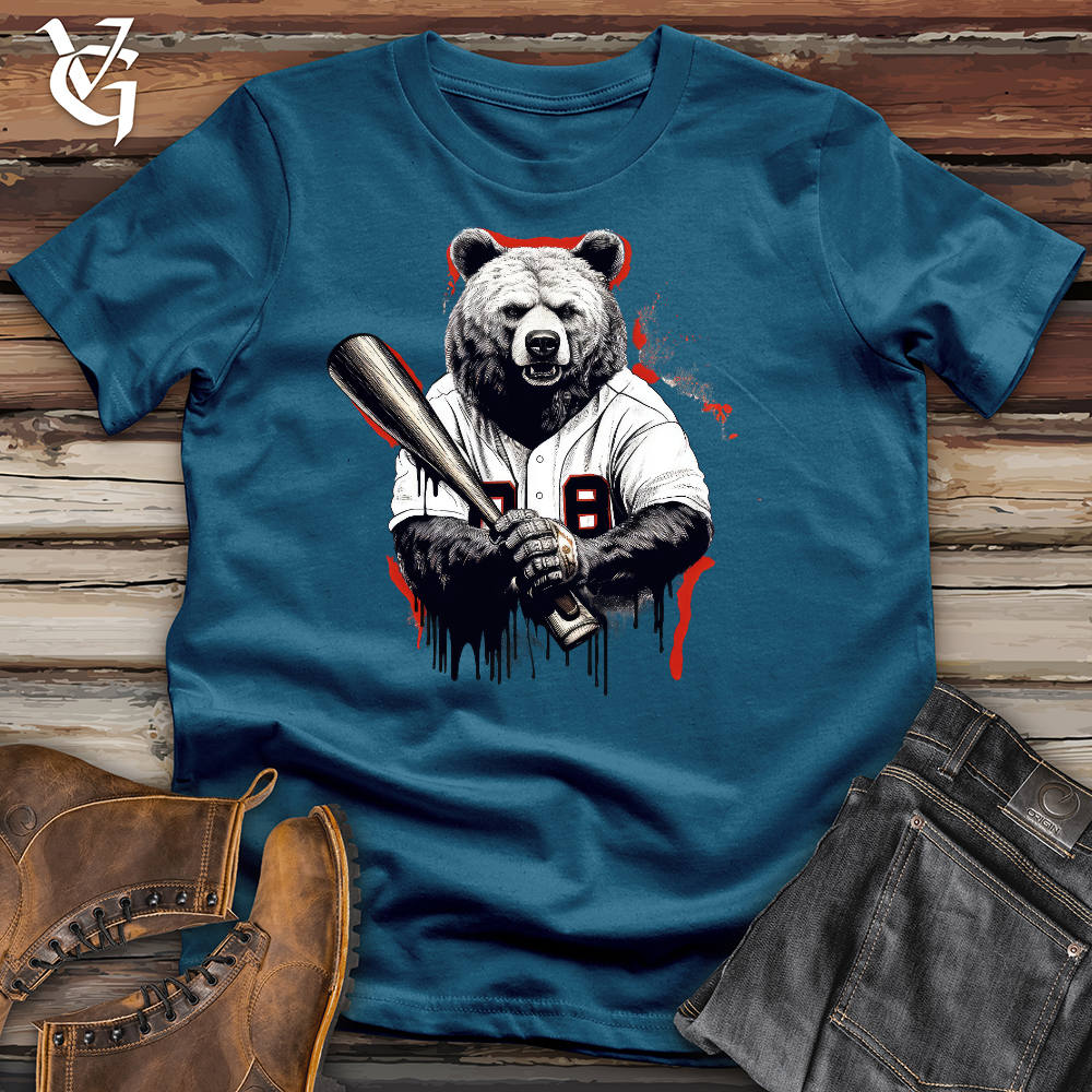 Baseballin Bear Cotton Tee