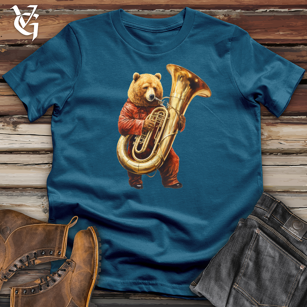 Bear Tuba Player Cotton Tee