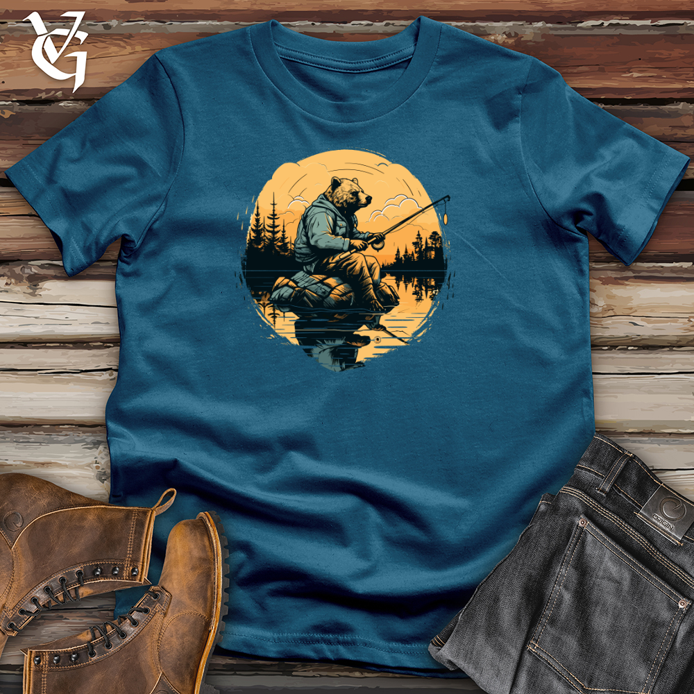 Bear Lakeside Fishing Cotton Tee