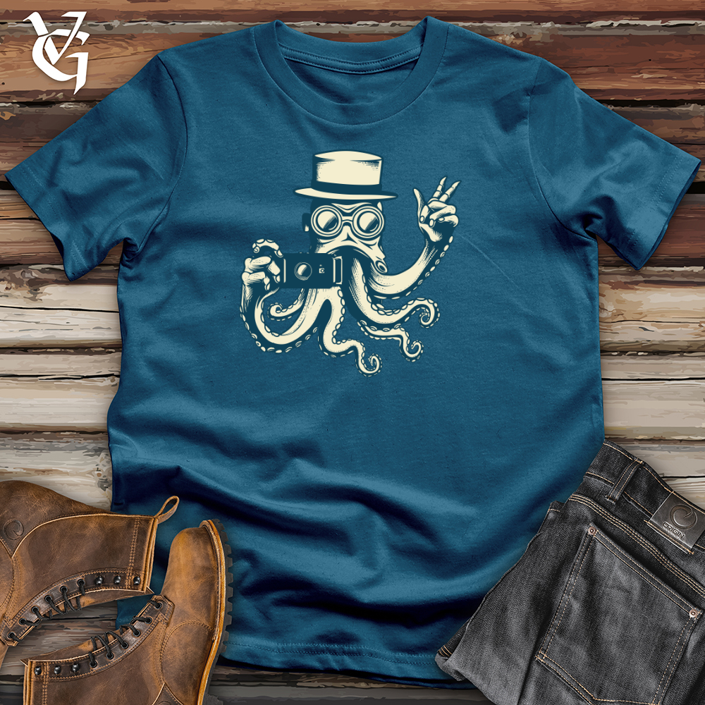 Vintage Selfie Tentacles Cotton Tee