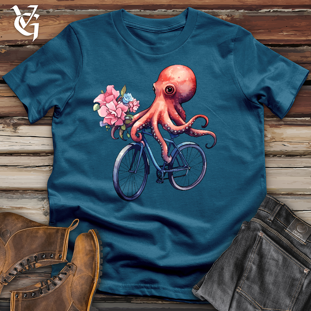 Cycling Octopus Cotton Tee