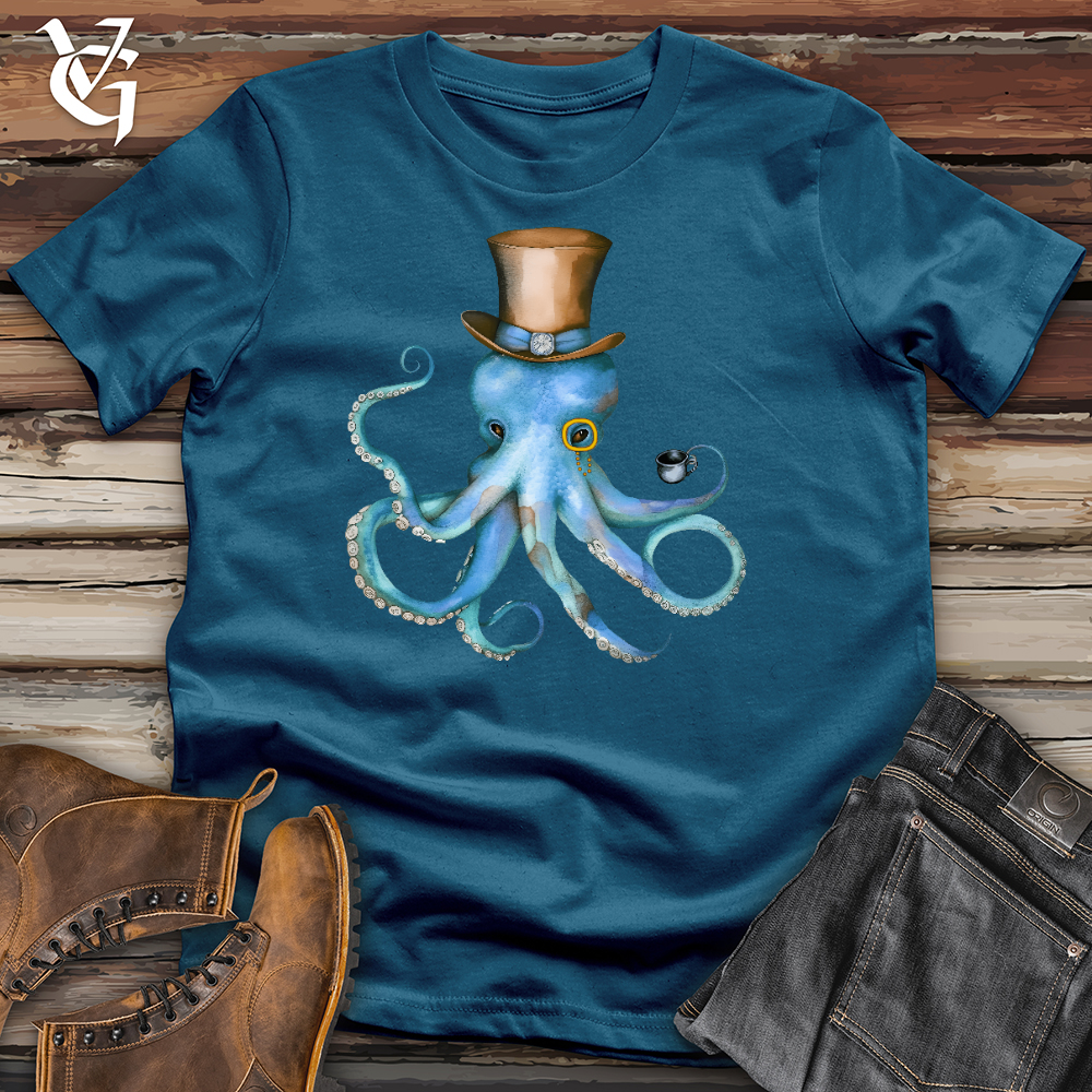 Top Hat Octopus Cotton Tee