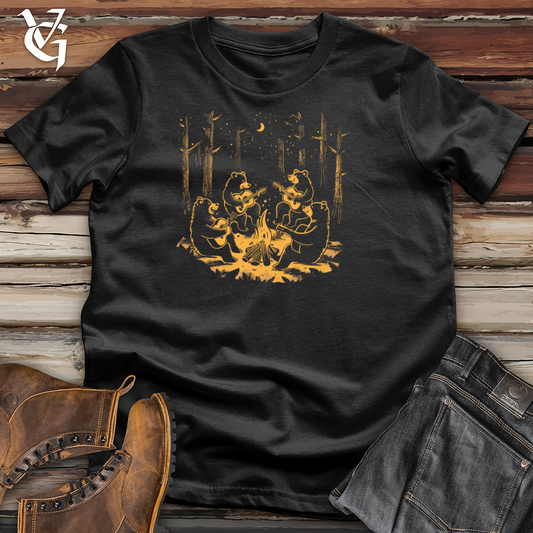 Bear Guitarist Campfire Cotton Tee