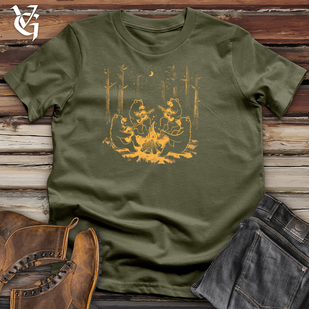 Bear Guitarist Campfire Cotton Tee