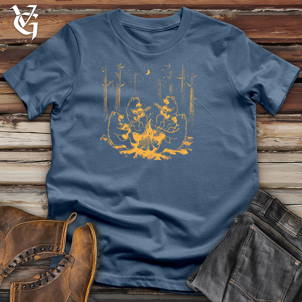 Bear Guitarist Campfire Cotton Tee