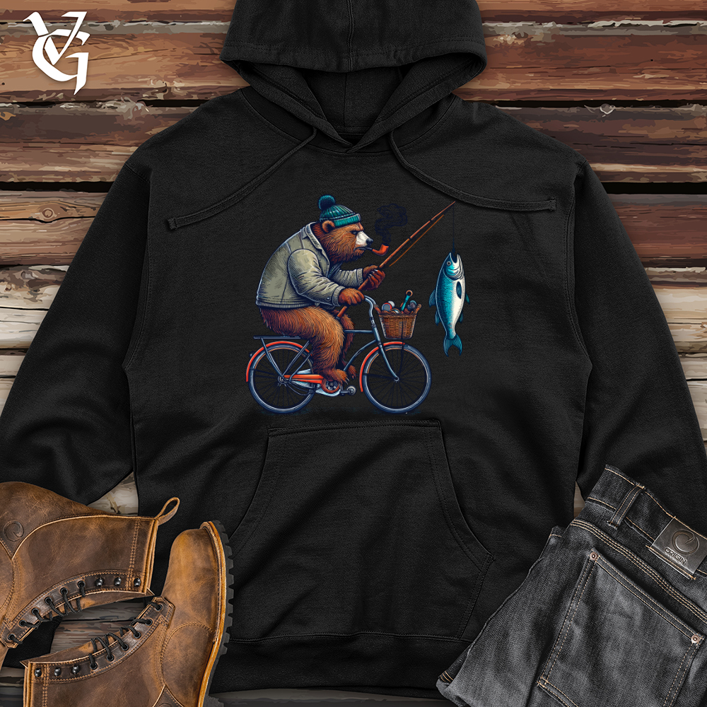 Bear on Cycle Midweight Hooded Sweatshirt