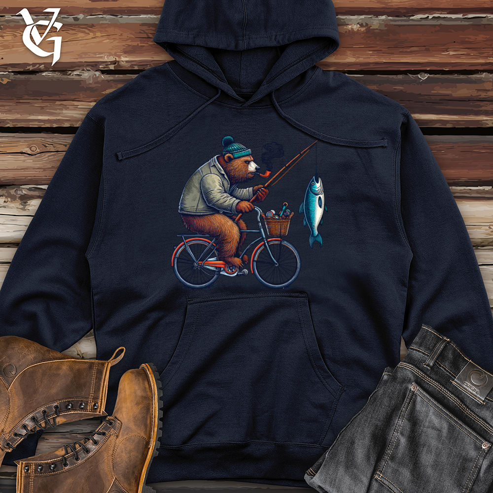 Bear on Cycle Midweight Hooded Sweatshirt