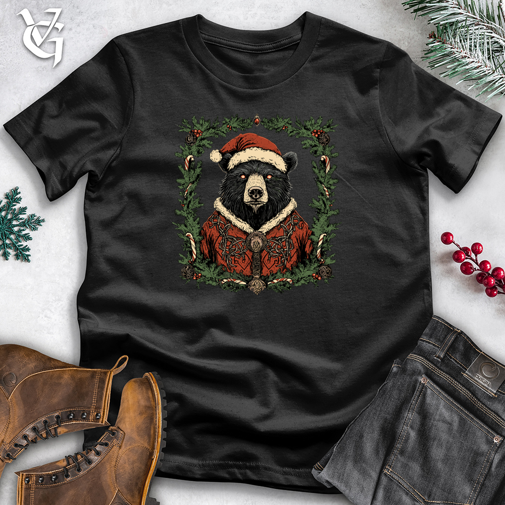 Celtic Christmas Bear Cotton Tee