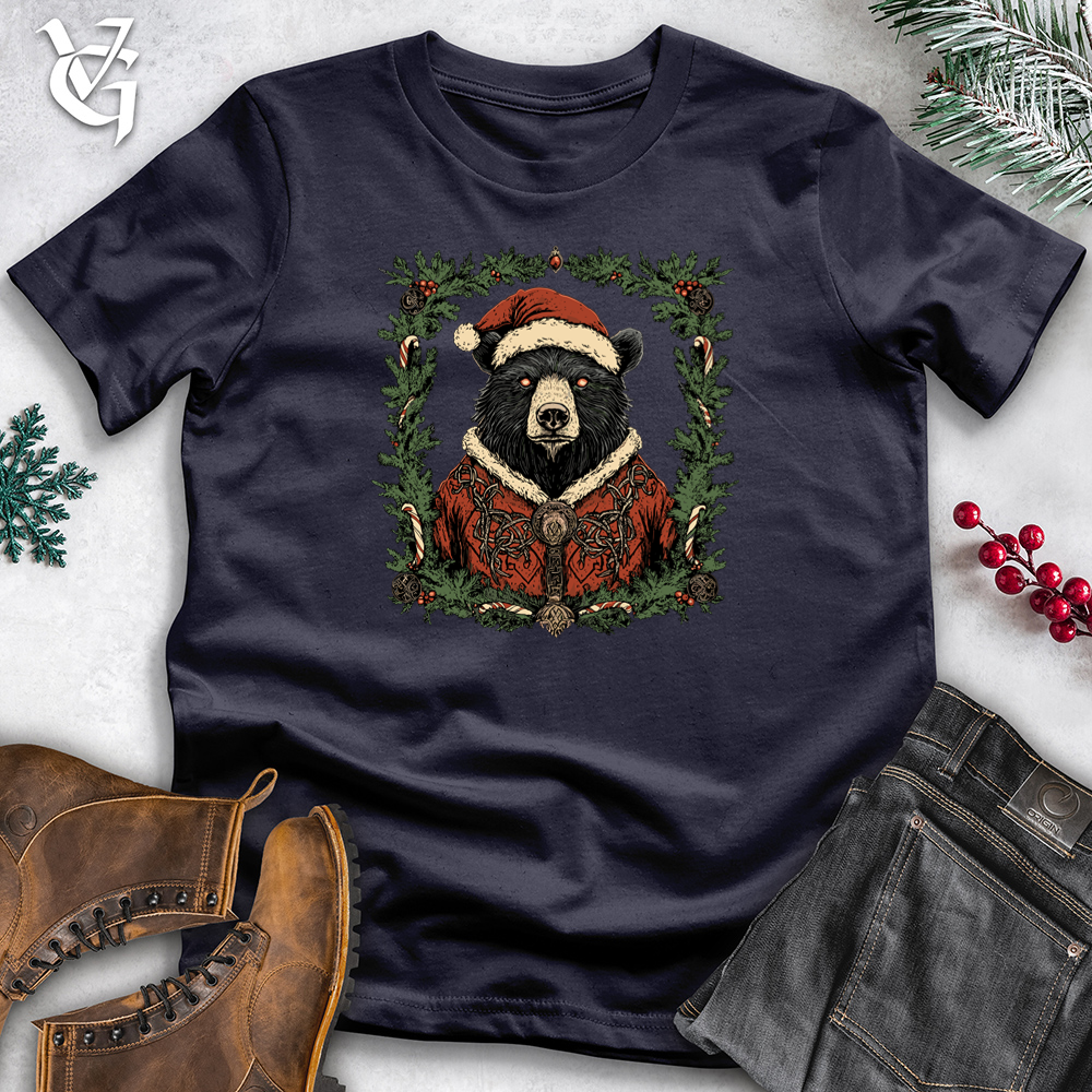 Celtic Christmas Bear Cotton Tee