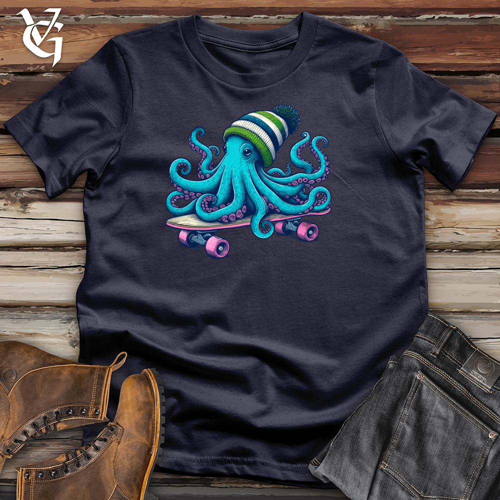 Blue Octopus Cotton Tee